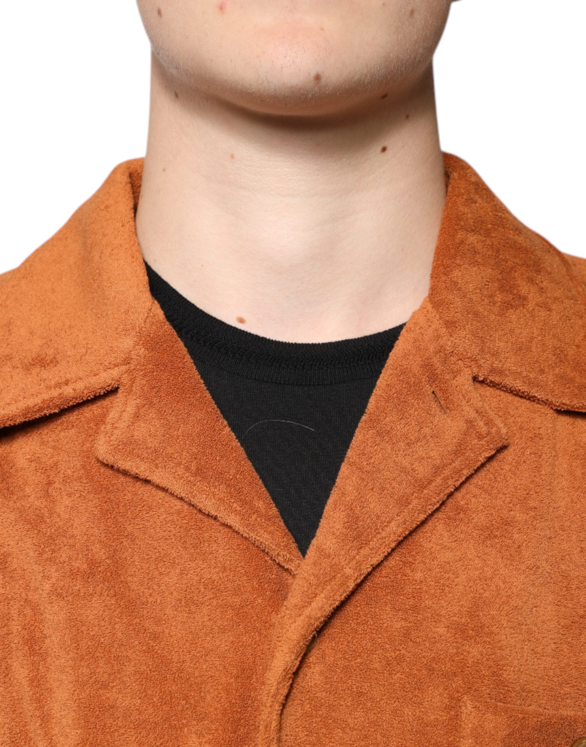 Dolce & Gabbana Hazel Cotton Velvet Button Down Collar Shirt